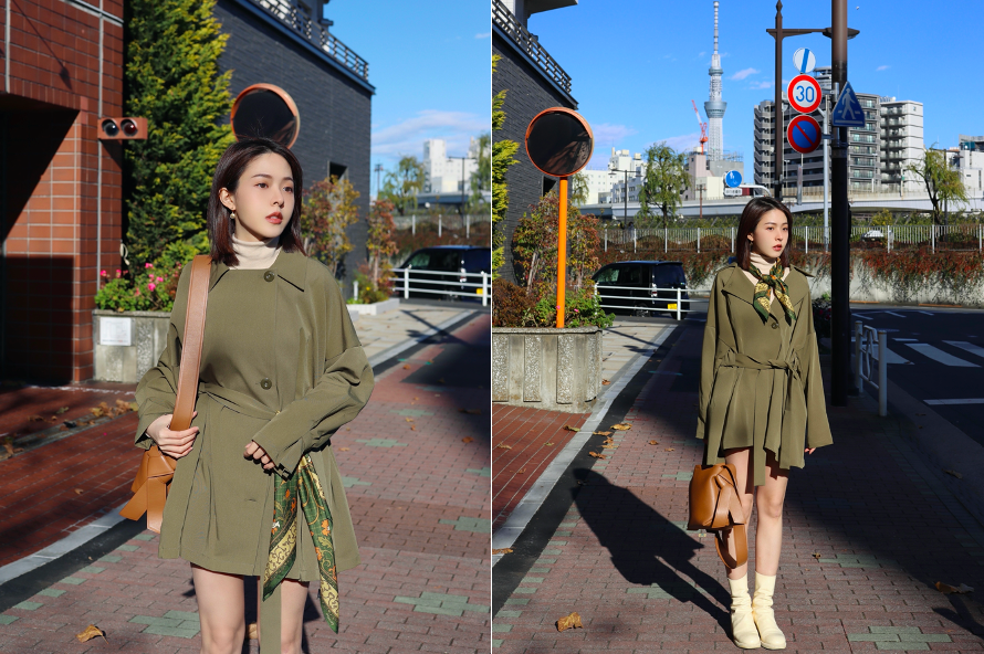 時髦又有層次的穿搭